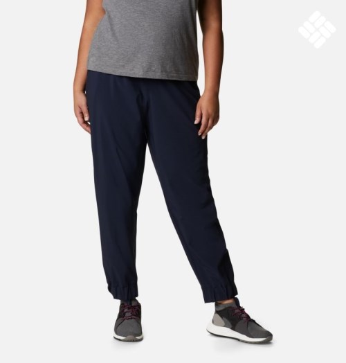 Women's Columbia Pleasant Creek Jogger Navy | Plus Size CA-F04A5